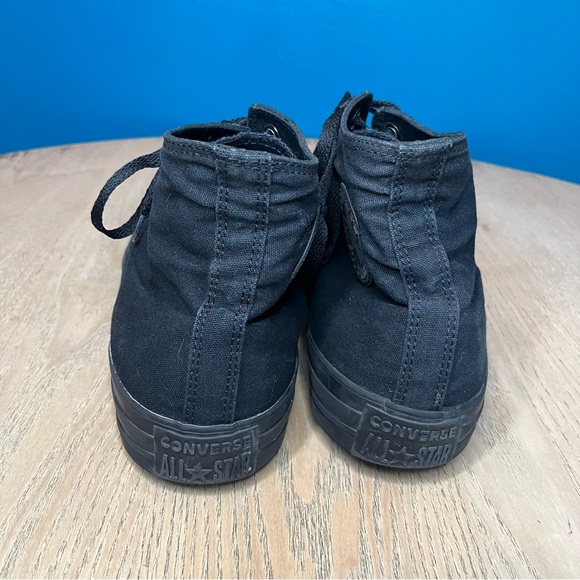 Converse All Star Chuck Taylor Black High Top Canvas Sneakers Monochrome Mens 13 - Picture 3 of 12